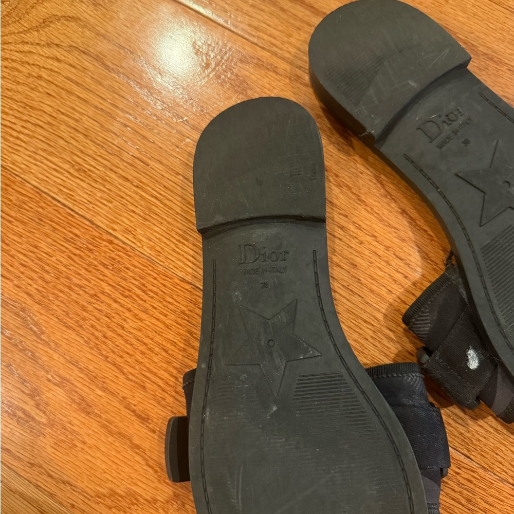 Black Dior Evolution Rubber Slides - image 3